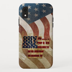 Funda Para iPhone XR Diseño Vintage del Día de la Independencia del 4 d