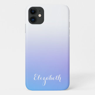 Funda Para iPhone 11 Diseño violeta y azul oscuro