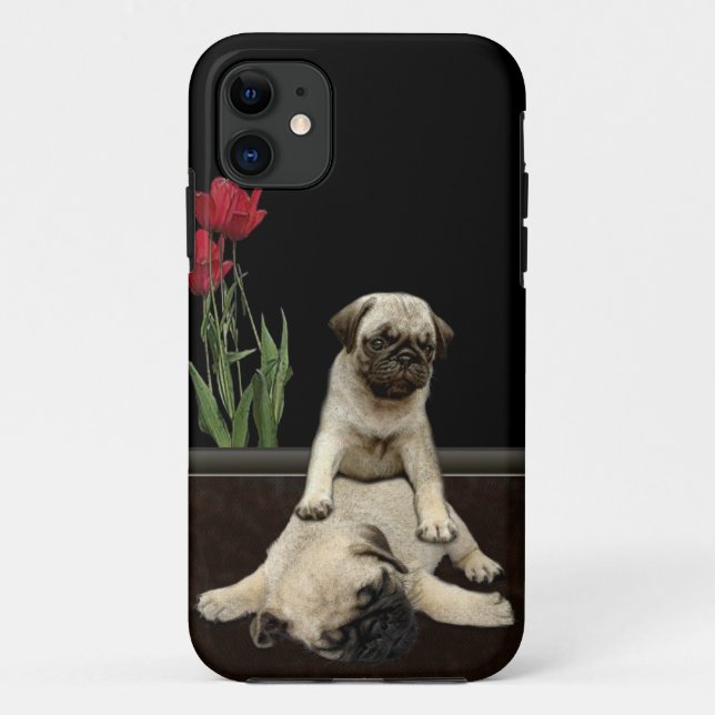 Funda De Case-Mate Para iPhone Diseños de perros para amantes del Mascota (Reverso)