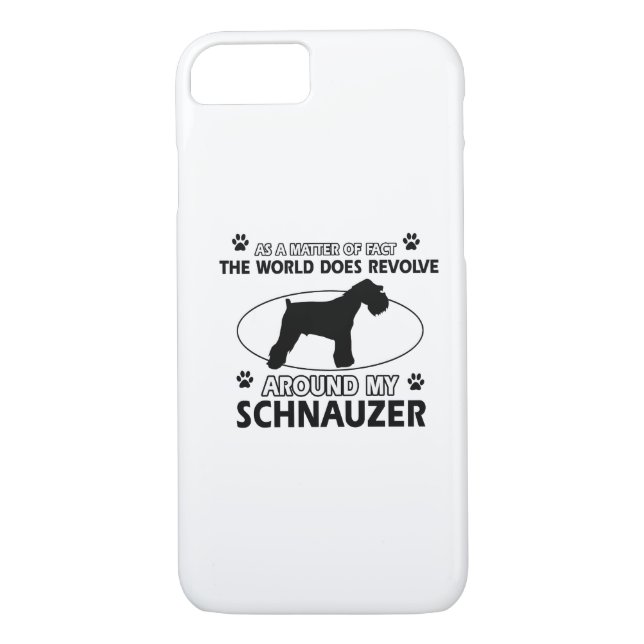 Funda De Case-Mate Para iPhone diseños divertidos del SCHNAUZER (Reverso)