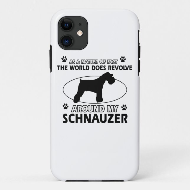 Funda De Case-Mate Para iPhone diseños divertidos del SCHNAUZER (Reverso)
