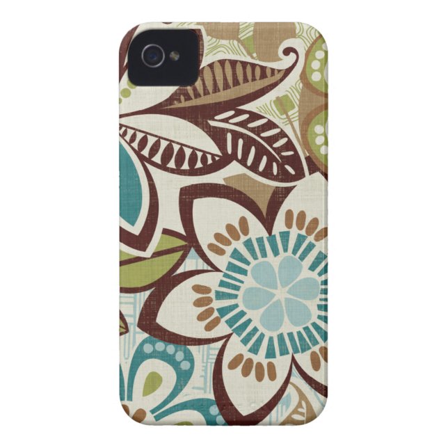 Funda De Case-Mate Para iPhone Diseños florales modernos (Atrás)