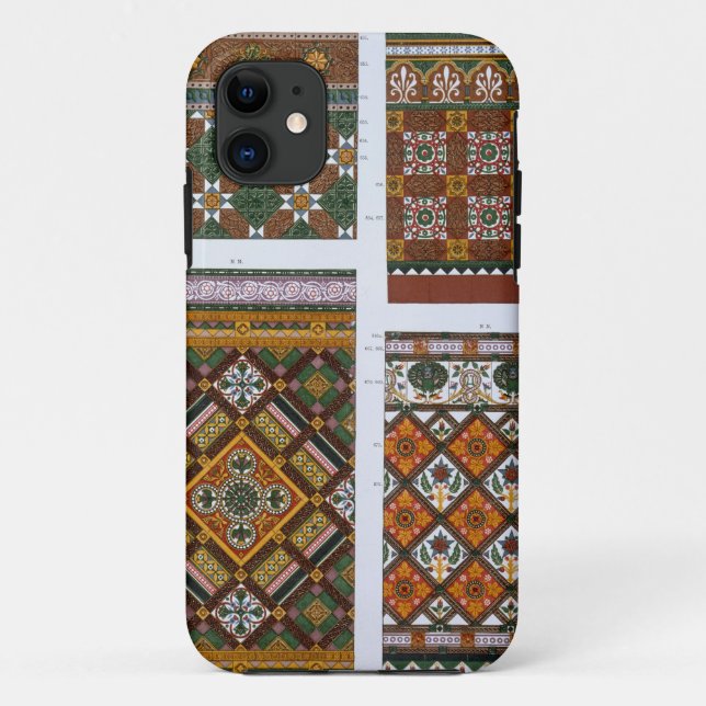 Funda De Case-Mate Para iPhone Diseños para la mayólica y las tejas esmaltadas (Reverso)