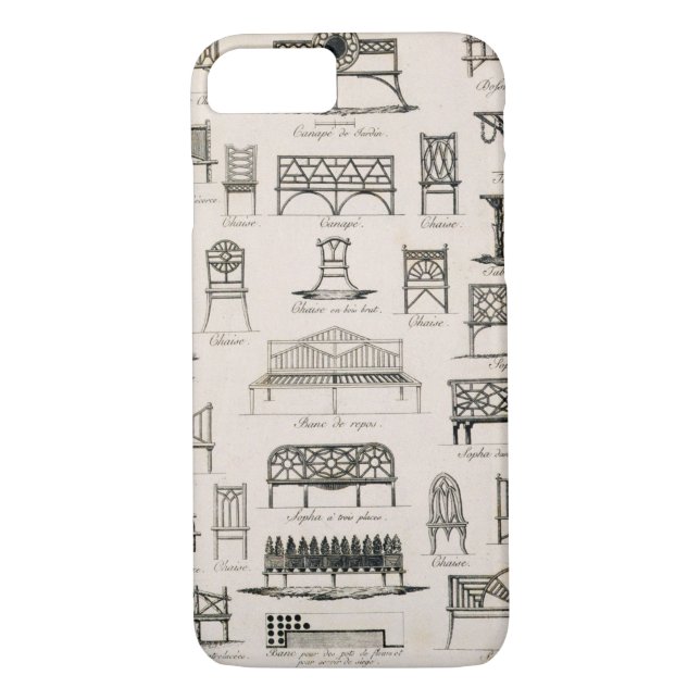 Funda De Case-Mate Para iPhone Diseños para los asientos de jardín, 'de un (Reverso)