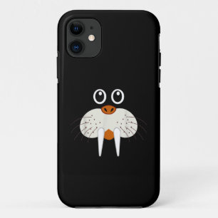 Funda Para iPhone 11 Disfraz de Animal de Morsa Adorable Divertido para