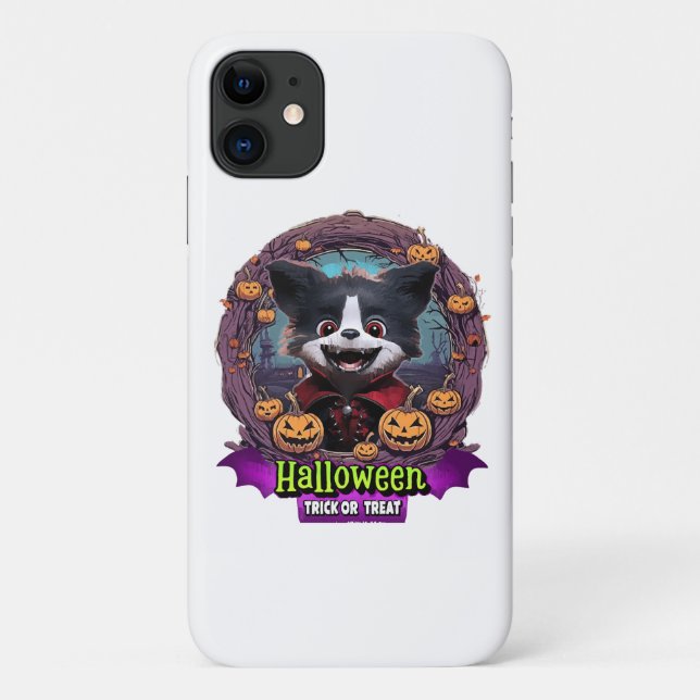 Funda De Case-Mate Para iPhone Disfraz de Halloween para cachorro (Reverso)