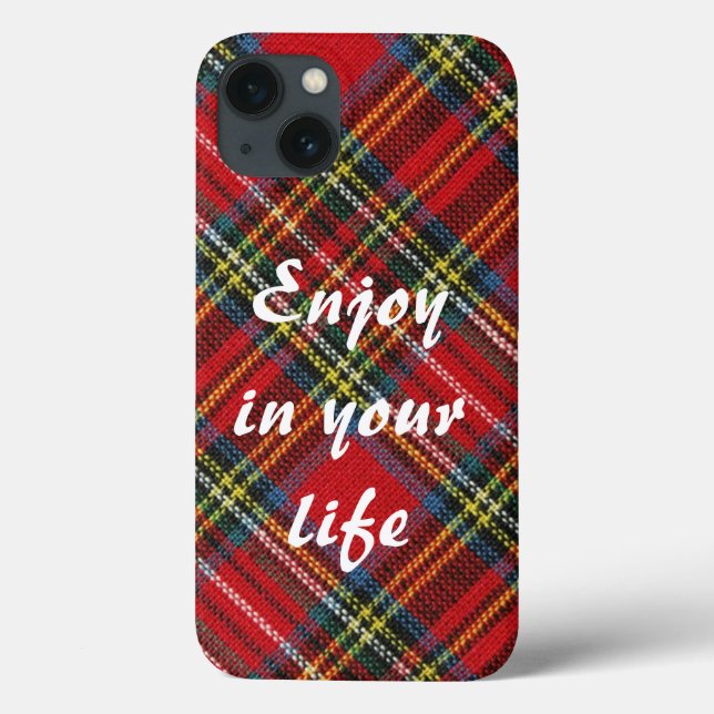 Funda De Case-Mate Para iPhone Disfruta de tu vida (Reverso)