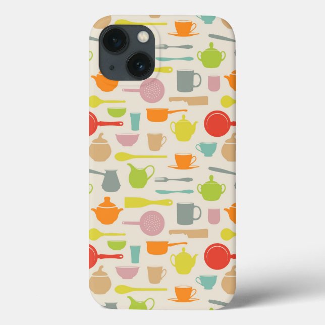 Funda De Case-Mate Para iPhone Dishes Pattern (Reverso)