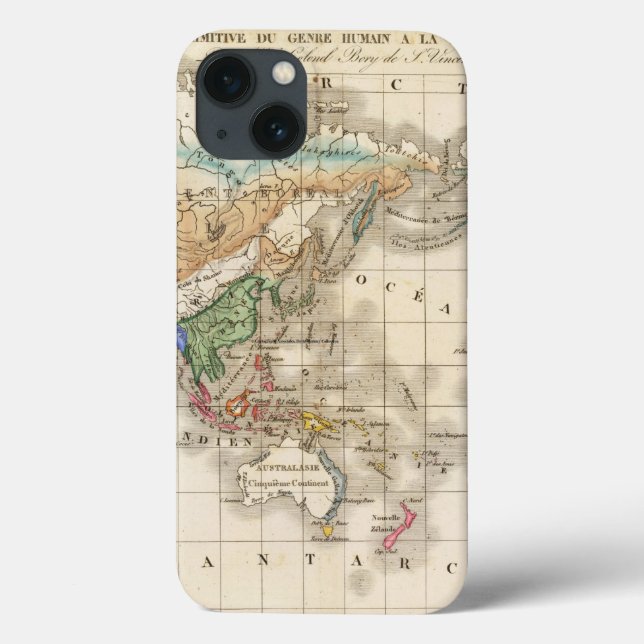 Funda De Case-Mate Para iPhone Distribución género humano primitivo (Reverso)