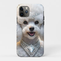 "Diva de diamantes: El glamoroso caniche en espuma