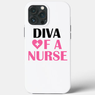 Funda Para iPhone 13 Pro Max "Diva de una enfermera"