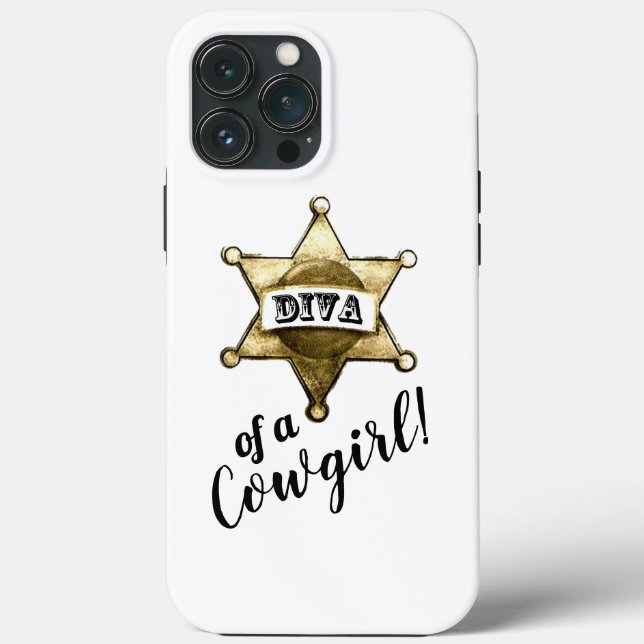 Funda De Case-Mate Para iPhone "Diva de una vaca" (Reverso )