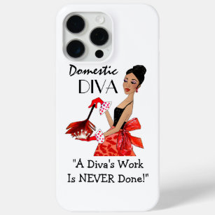 Funda Para iPhone 15 Pro Max "Diva doméstica" (diva afroamericana)