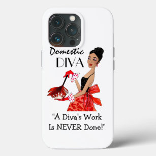 Funda Para iPhone 13 Pro "Diva doméstica" (diva afroamericana)