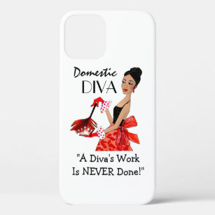 Funda Para iPhone 12 "Diva doméstica" (diva afroamericana)