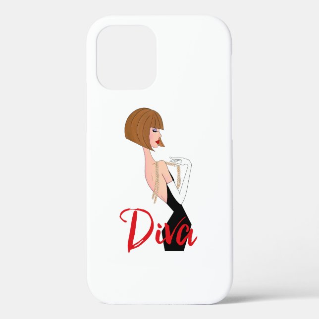 Funda De Case-Mate Para iPhone "Diva fabulosa" (Reverso )