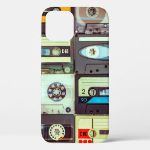 Funda Para iPhone 12 Diversas cintas de audio antiguas
