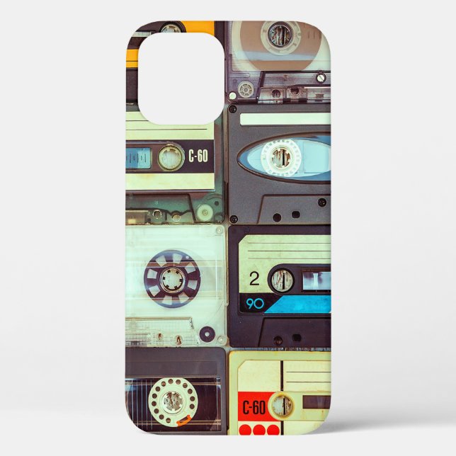 Funda De Case-Mate Para iPhone Diversas cintas de audio antiguas (Reverso )