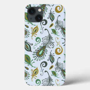 Funda Para iPhone 13 Diversas plumas coloridas