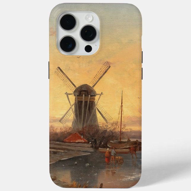 Funda De Case-Mate Para iPhone Diversión En El Hielo Jan Jacob Coenraad Spohler (Reverso )