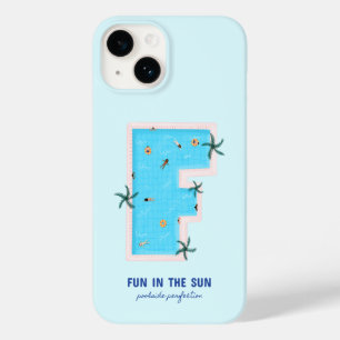 Funda Para iPhone 14 De Case-Mate Diversión en la piscina con forma de F de sol