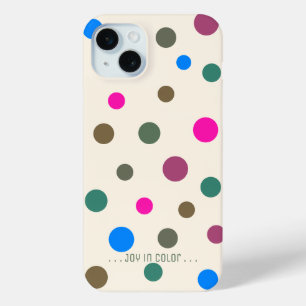 Funda Para iPhone 15 Mini Diversión personalizada y elegantes círculos color