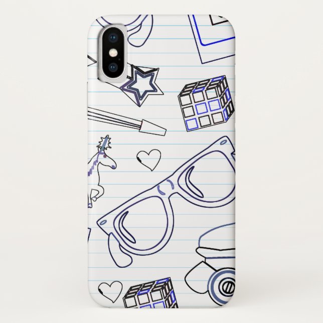 Funda De Case-Mate Para iPhone Diversión salvaje totalmente épica Doodle de los o (Reverso)