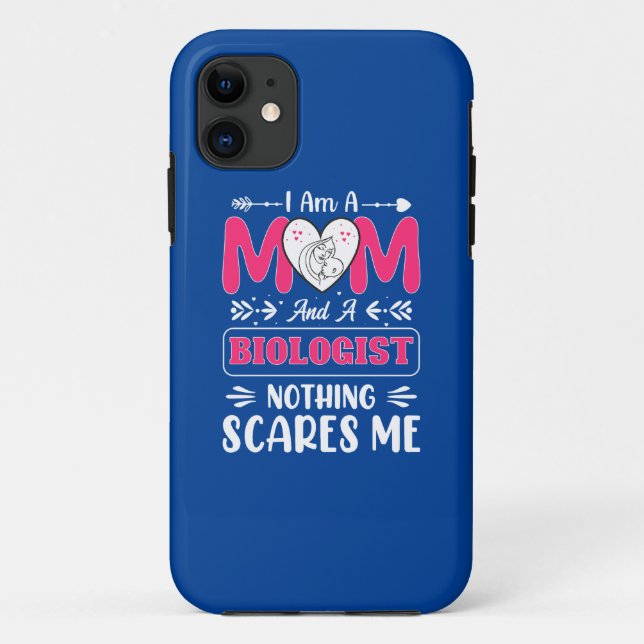 Funda De Case-Mate Para iPhone Divertida Bióloga Mamá, Bióloga Mamá Divertida (Reverso)