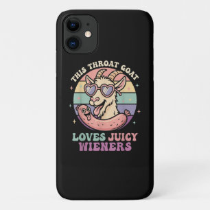 Funda Para iPhone 11 Divertida Esta Cabra de Garganta Ama Salchichas Ju