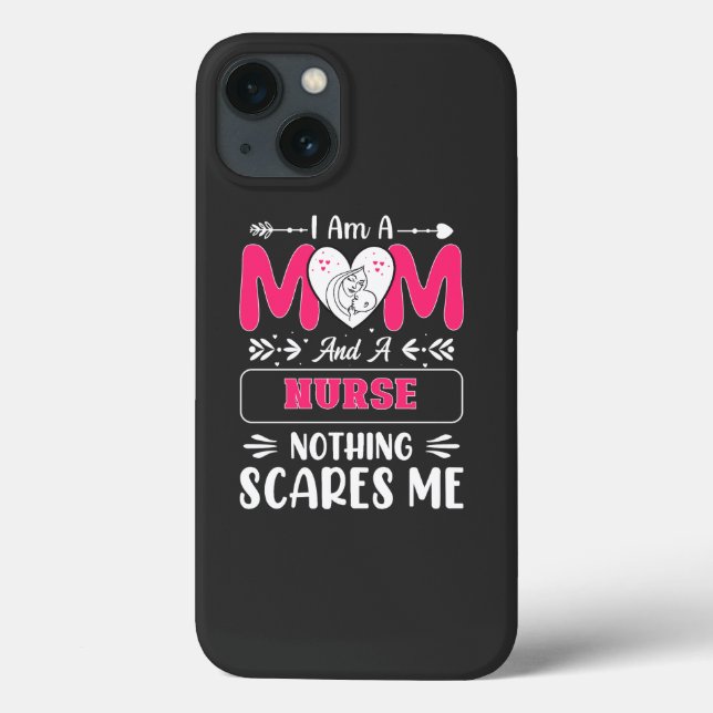 Funda De Case-Mate Para iPhone Divertidas Enfermeras Mamá, Enfermeras Citas graci (Reverso)