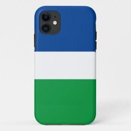 Funda Para iPhone 11 Divertidas esporas Deep Blue Brillante Rayas Verde