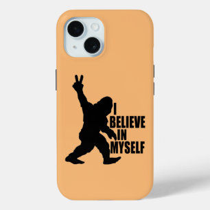 Funda Para iPhone 15 Divertido Bigfoot - Creo en mí mismo