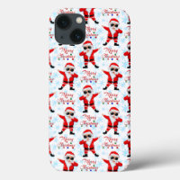 Divertido Dabbing Santa Claus Feliz Navidad