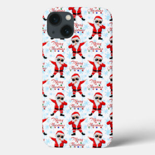 Funda Para iPhone 13 Divertido Dabbing Santa Claus Feliz Navidad