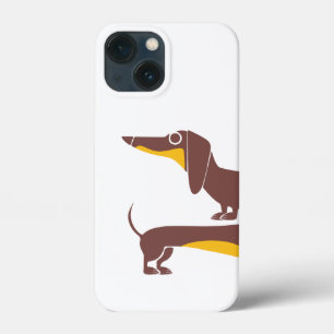 Funda Para iPhone 13 Mini Divertido dachshund lindo para padres de perros la
