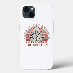 Funda Para iPhone 13 Divertido elefante lindo haciendo yoga. divertido 