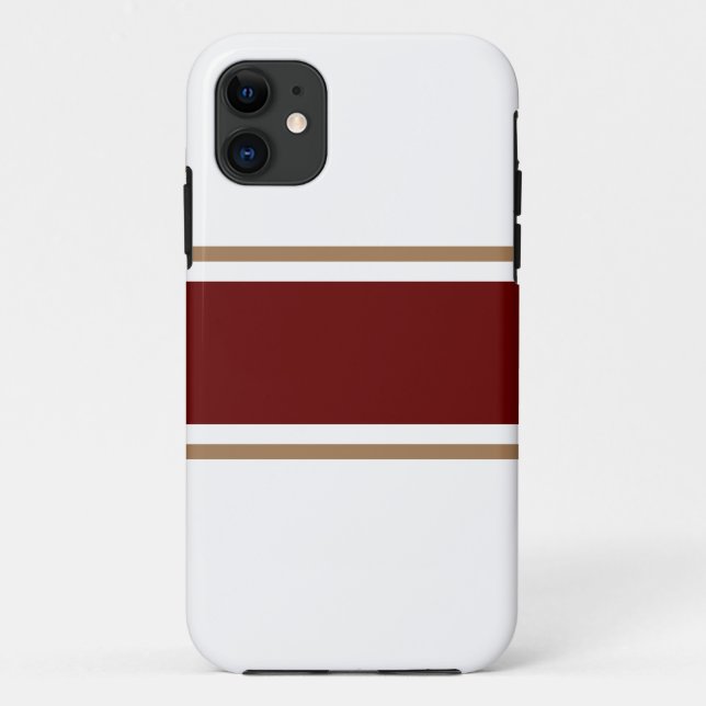 Funda De Case-Mate Para iPhone Divertido Guay Deep Red Brown Carreras Estriba En  (Reverso)