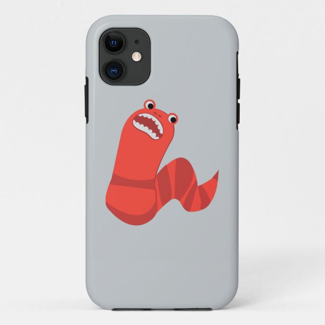 Funda De Case-Mate Para iPhone Divertido gusano mongol de muerte Personalizado (Reverso)