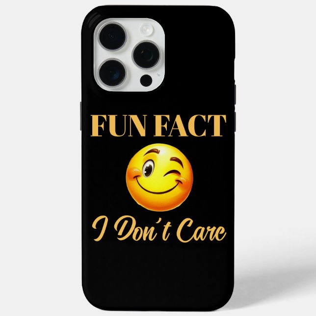 Funda De Case-Mate Para iPhone Divertido hecho que no me importa (Reverso )