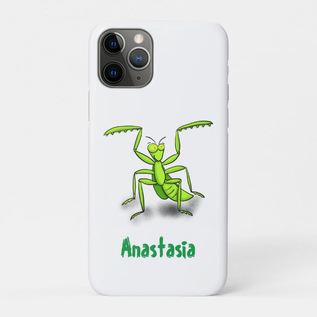 Funda De Case-Mate Para iPhone Divertido ilustracion personalizado de mantis de o (Reverso)