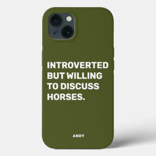 Funda Para iPhone 13 Divertido Introvertido Pero Dispuesto A Discutir C