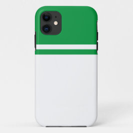 Funda Para iPhone 11 Divertido Kelly Green Top Edge Carreras Strips On 