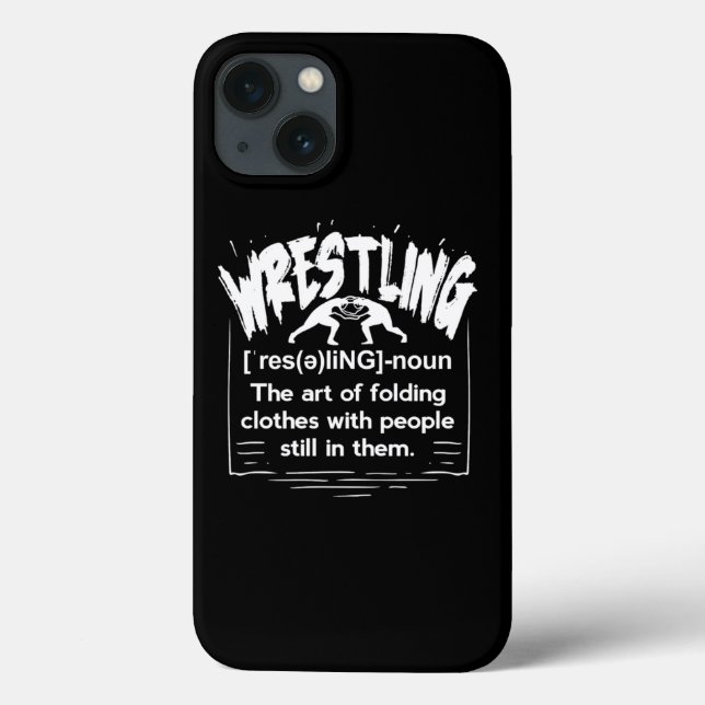 Funda De Case-Mate Para iPhone Divertido luchador de definición de lucha libre (Reverso)