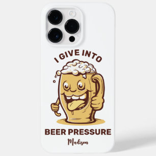 Funda Para iPhone 14 Pro Max De Case-Mate Divertido nombre personalizado y cerveza de texto