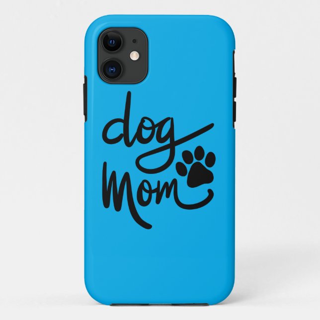 Funda De Case-Mate Para iPhone Divertido perro Paw Dog Mom (Reverso)