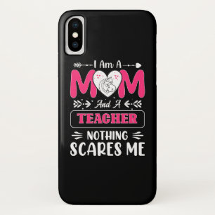 Funda Para iPhone X Divertido profesor mamá, profesor mami gracioso