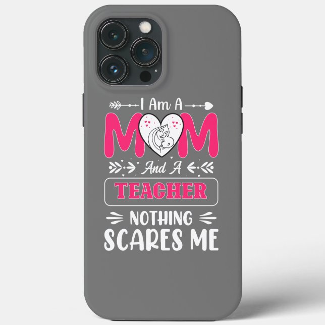 Funda De Case-Mate Para iPhone Divertido profesor mamá, profesor mami gracioso (Reverso )
