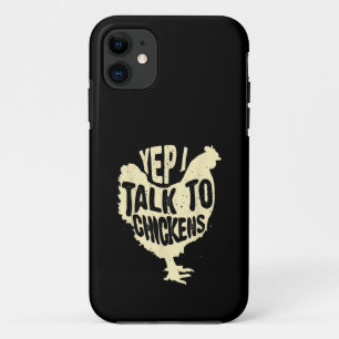 Funda Para iPhone 11 Divertido Sí, Hablo Con Pollos Regalo Animal Genia