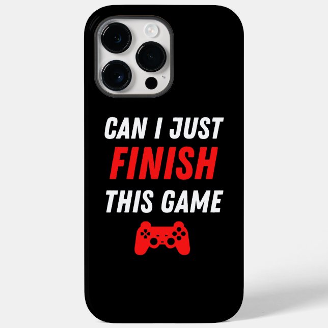 Funda De Case-Mate Para iPhone Divertido videojuegos Puedo terminar este juego (Reverso )