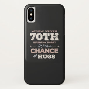 Funda Para iPhone X Divertidos 70 cumpleaños